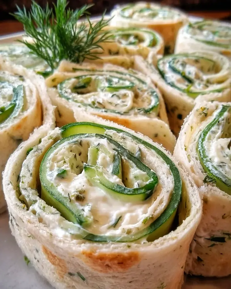 Cucumber and Dill Pinwheels: A Refreshing Appetizer Delight