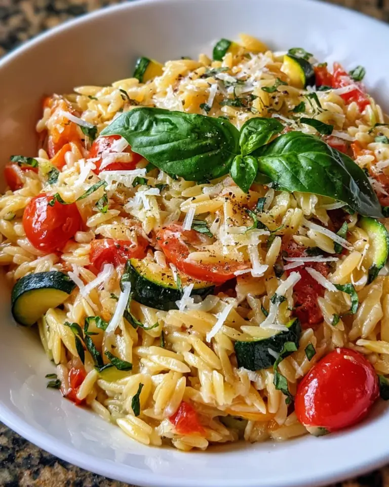 Vegetable and Ricotta Baked Orzo