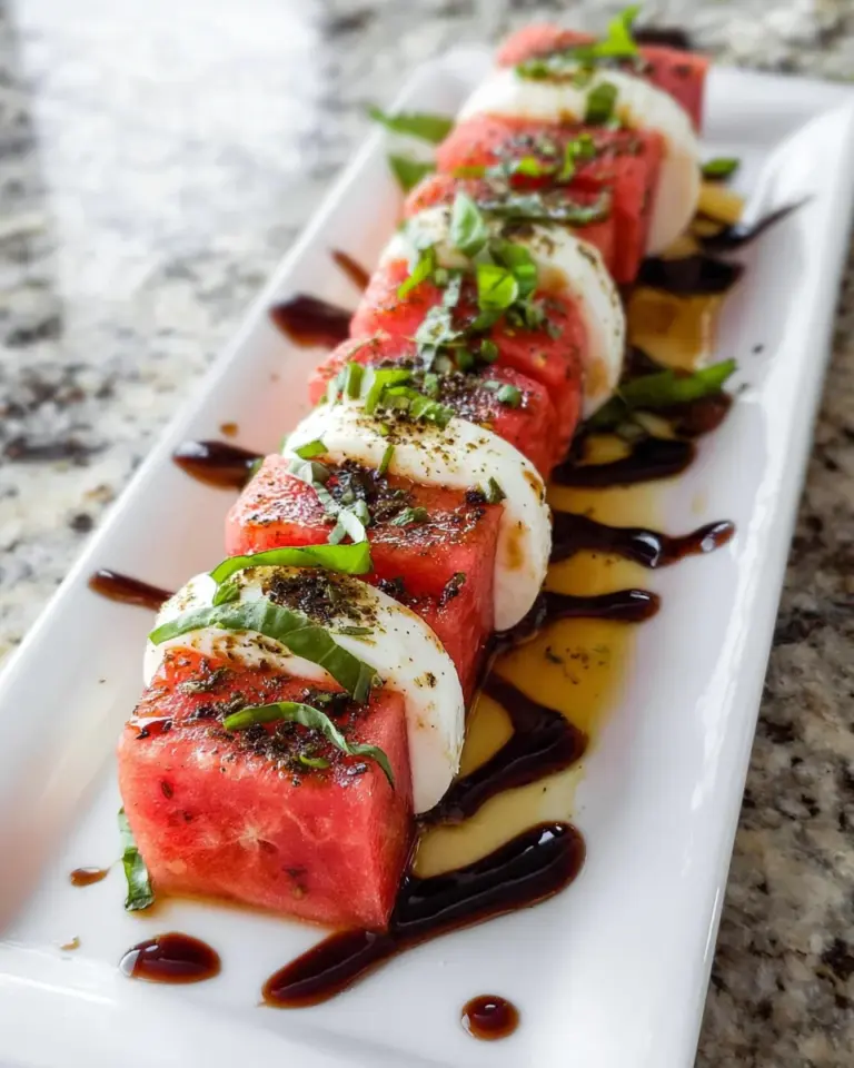 Watermelon Caprese: A Refreshing Twist to Summer Salads!
