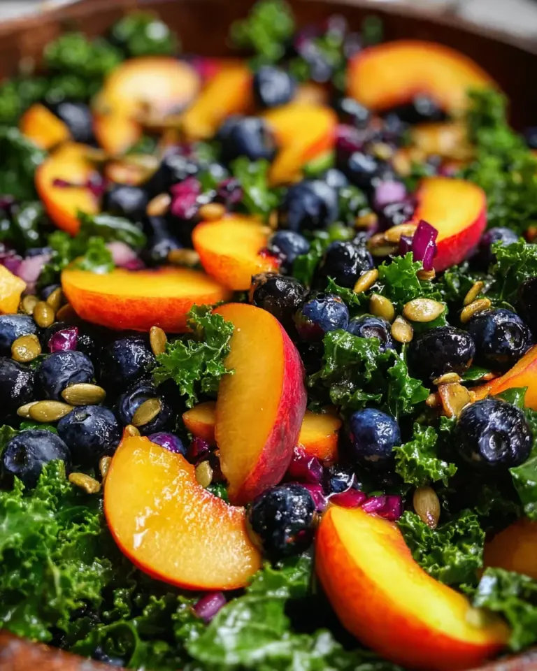 Summer Peach Blueberry Kale Salad: A Fresh Delight Awaits!