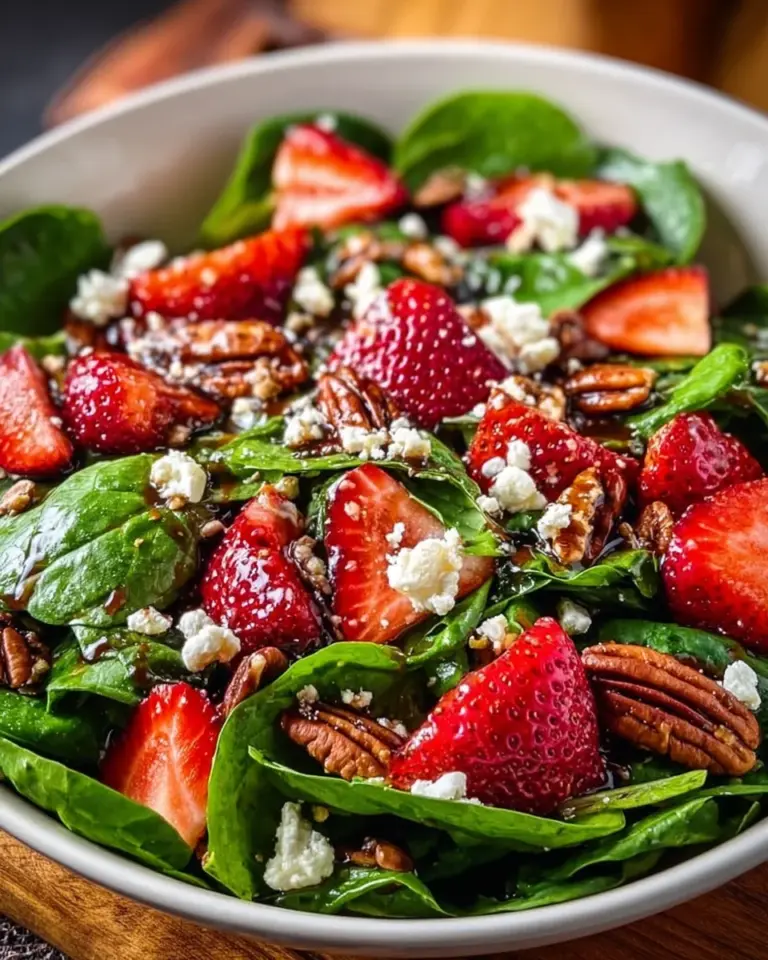 Spinach Strawberry Salad with Pecans: A Delicious Delight!