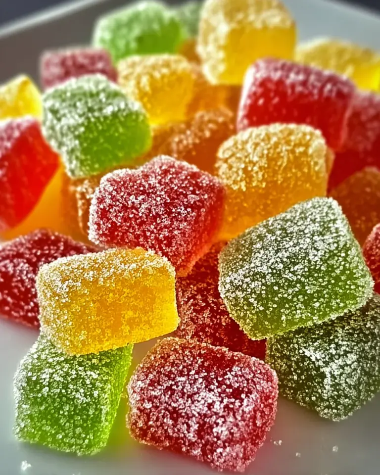 Delicious Homemade Sour Patch Kids with Fresh Fruit Flavors
