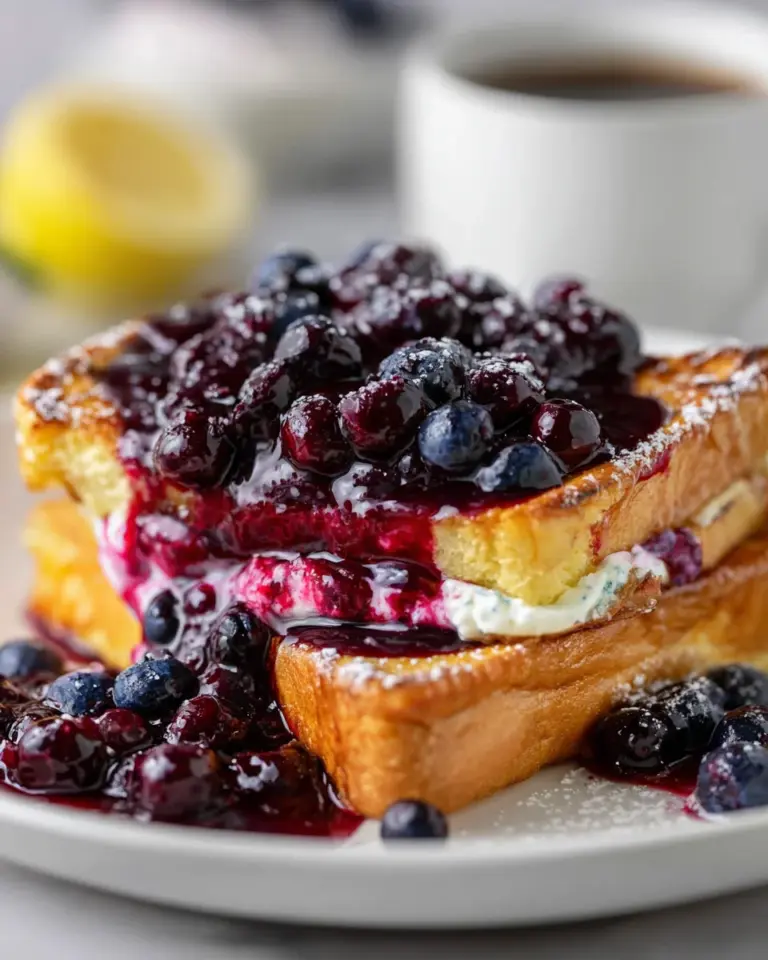 Blueberry Stuffed French Toast