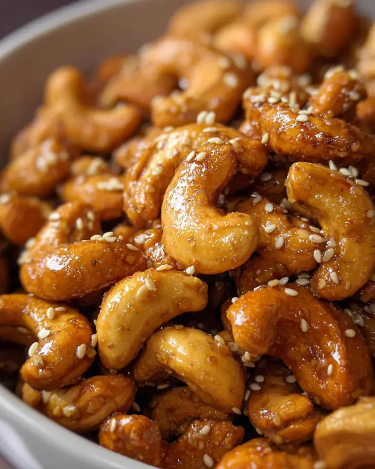 Honey Sesame Cashews are a Delightfully Crunchy Treat!