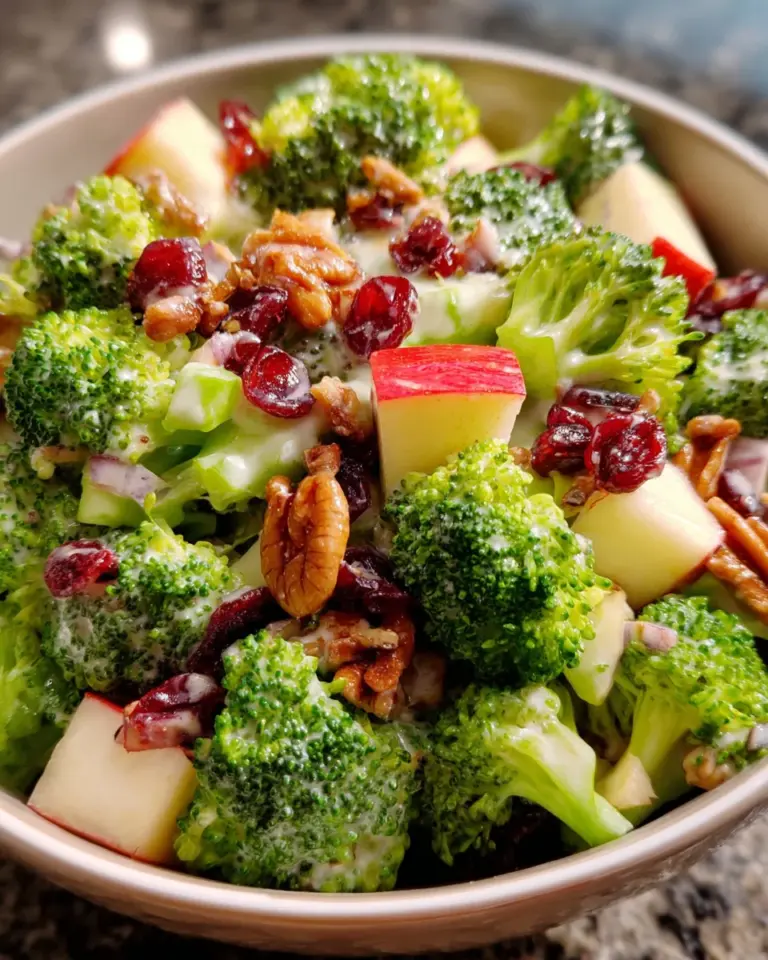 Honeycrisp Apple Cranberry Broccoli Salad