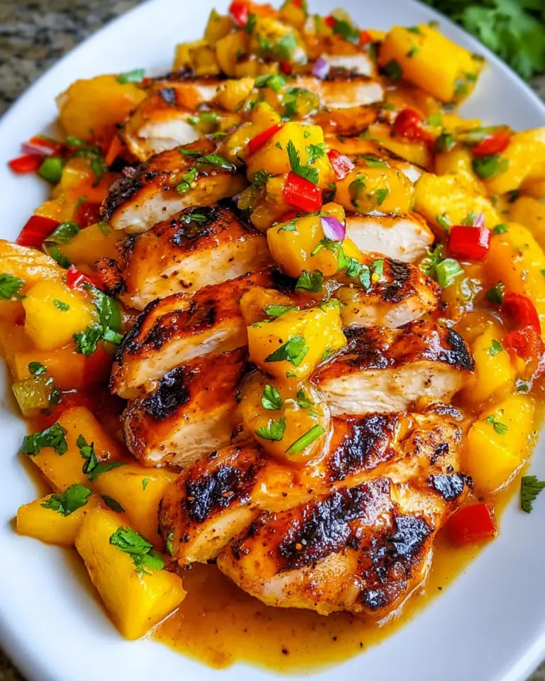 Grilled Mango Pineapple Chicken: A Tropical Delight!