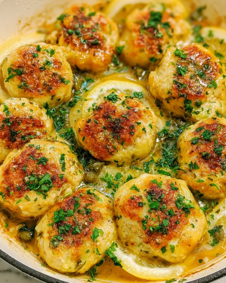 Chicken Piccata Meatballs: A Flavorful Dinner Delight!