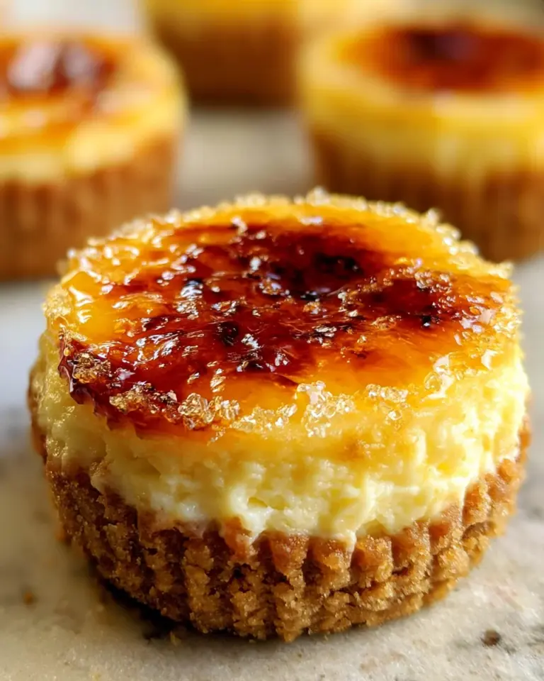 Crème Brûlée Cheesecake Cupcakes