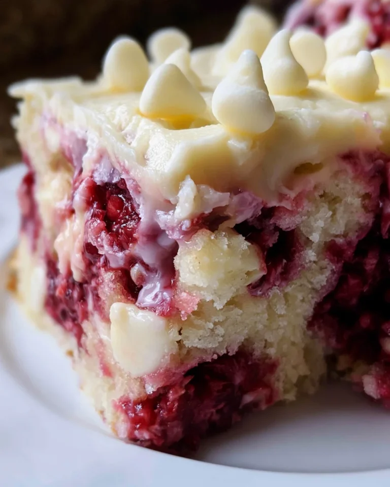 White Chocolate Raspberry Poke Cake: A Delightful Treat!