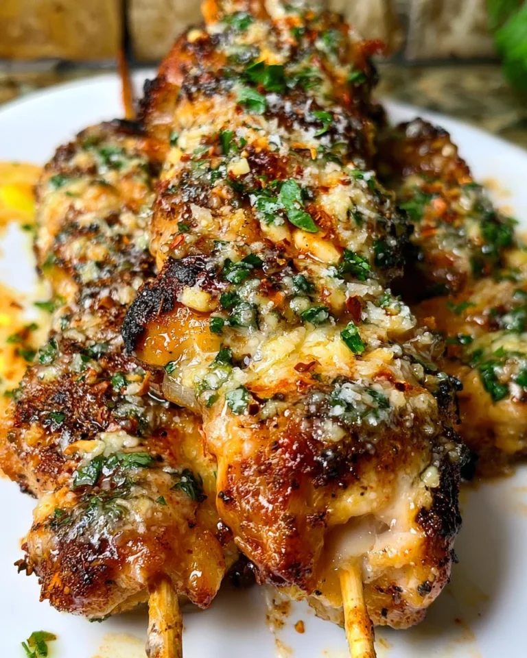 Garlic Parmesan Chicken Skewers: A Flavorful Delight!
