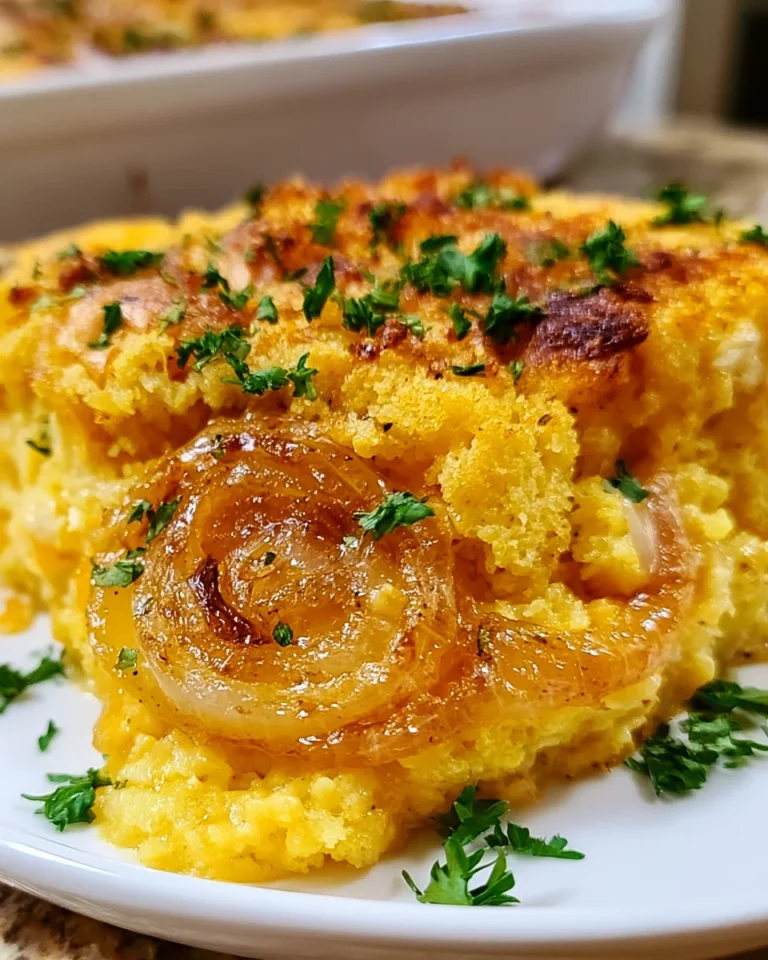 Sweet Vidalia Onion & Cornbread Pudding: A Must-Try Delight!