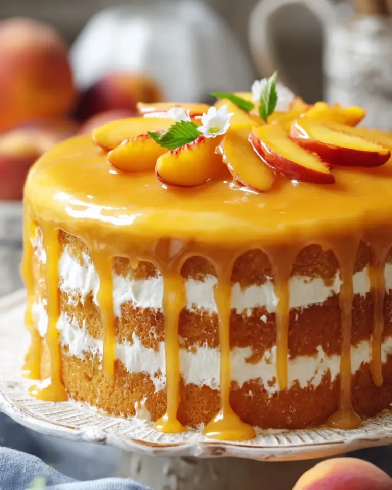 Peach Buttermilk Pound Cake