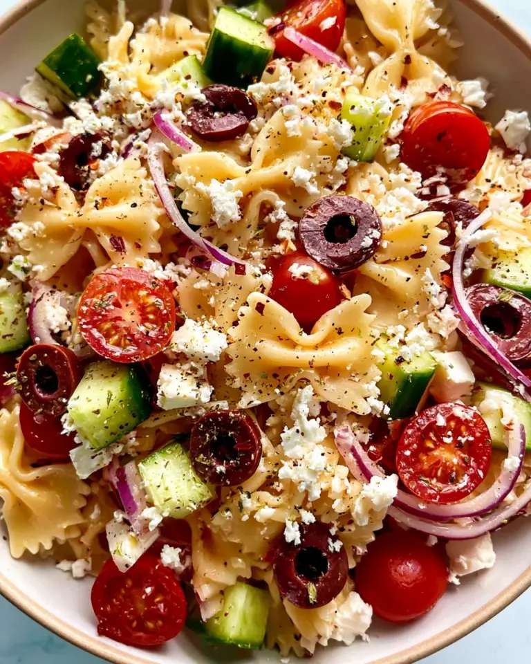 Mediterranean Pasta Salad: A Refreshing Must-Try Recipe!