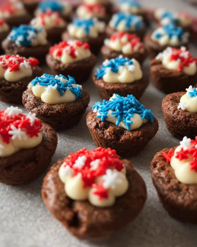 4th of July Brownie Bites