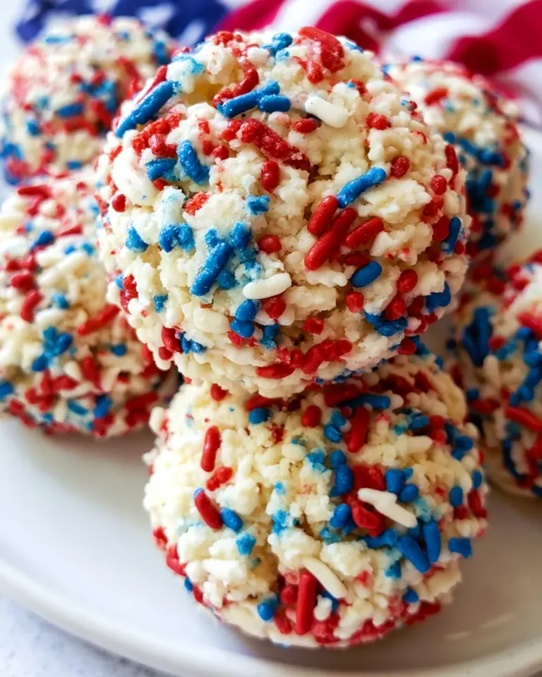4th of July Sprinkle Cake Mix Cookies for Festive Fun!