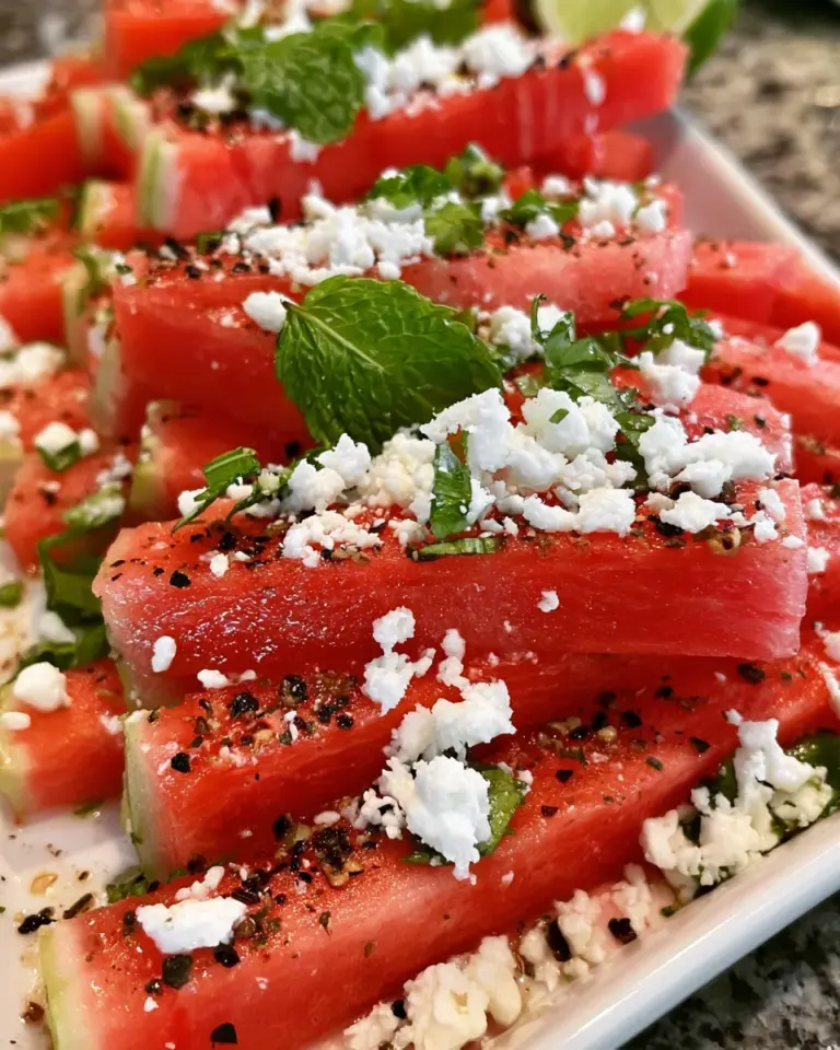 Epic Watermelon Fries With Feta: A Refreshing Treat!