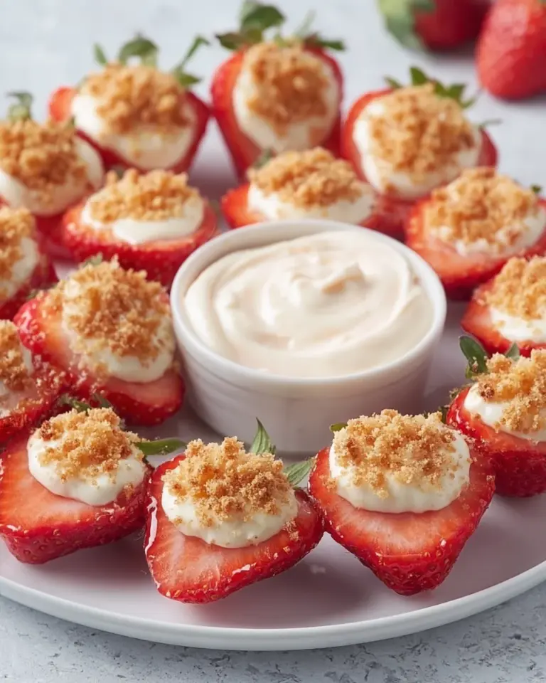 Cheesecake Deviled Strawberries