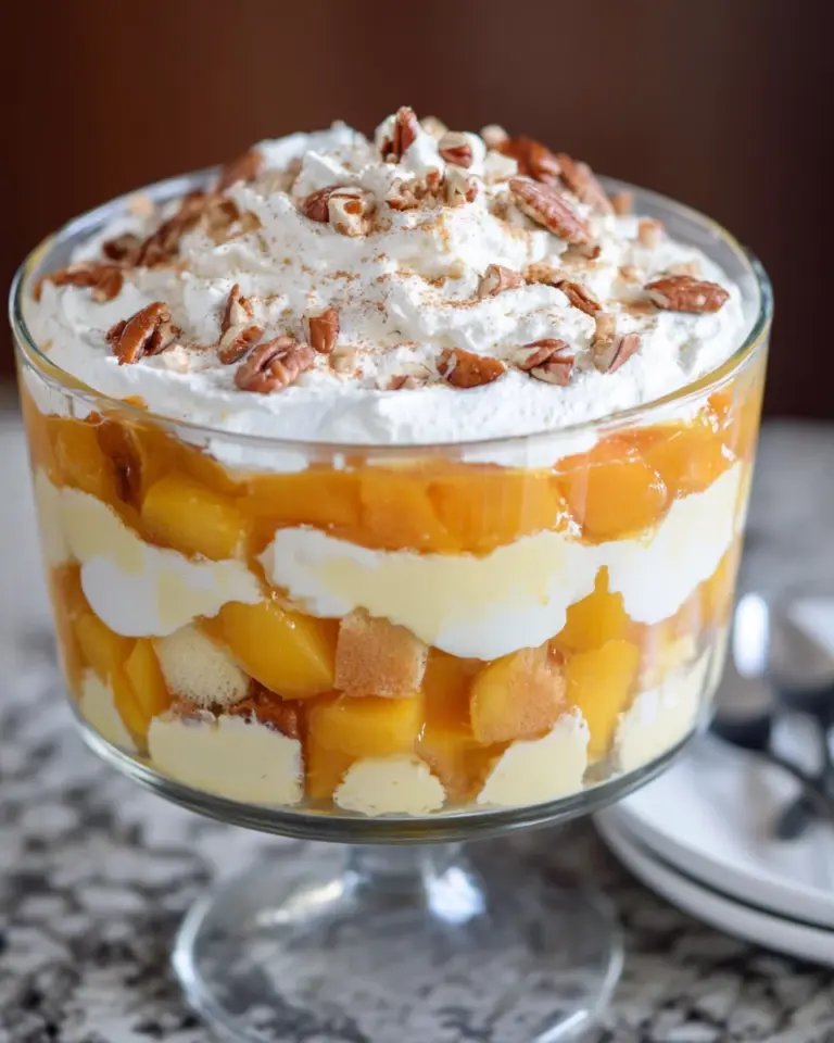 Peach Trifle: Delightful Layers of Flavor Await You!