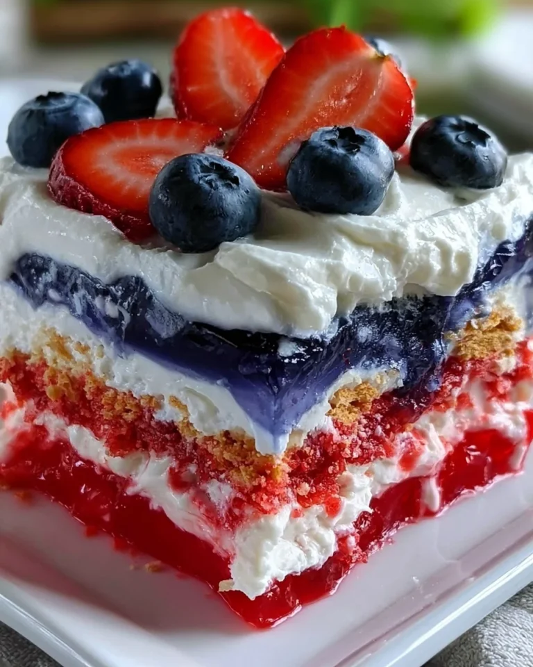 Patriotic Dessert Lasagna