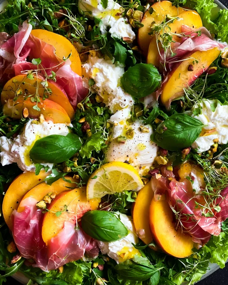 Peach Burrata Salad