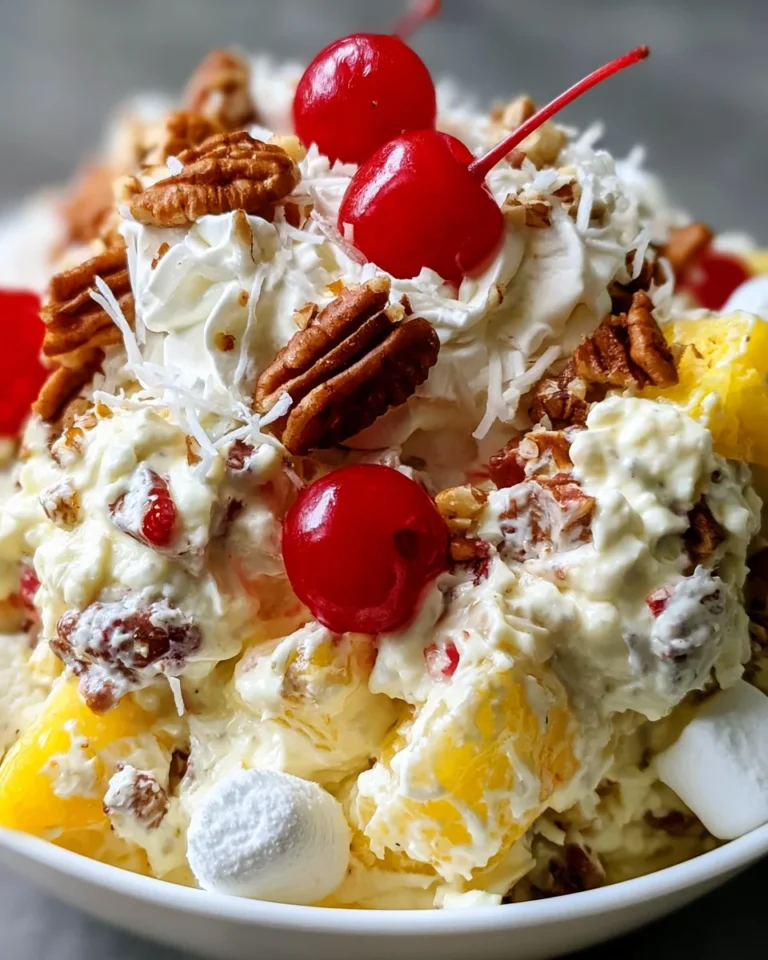 Pineapple Pecan Cheesecake Salad is a must-try treat!