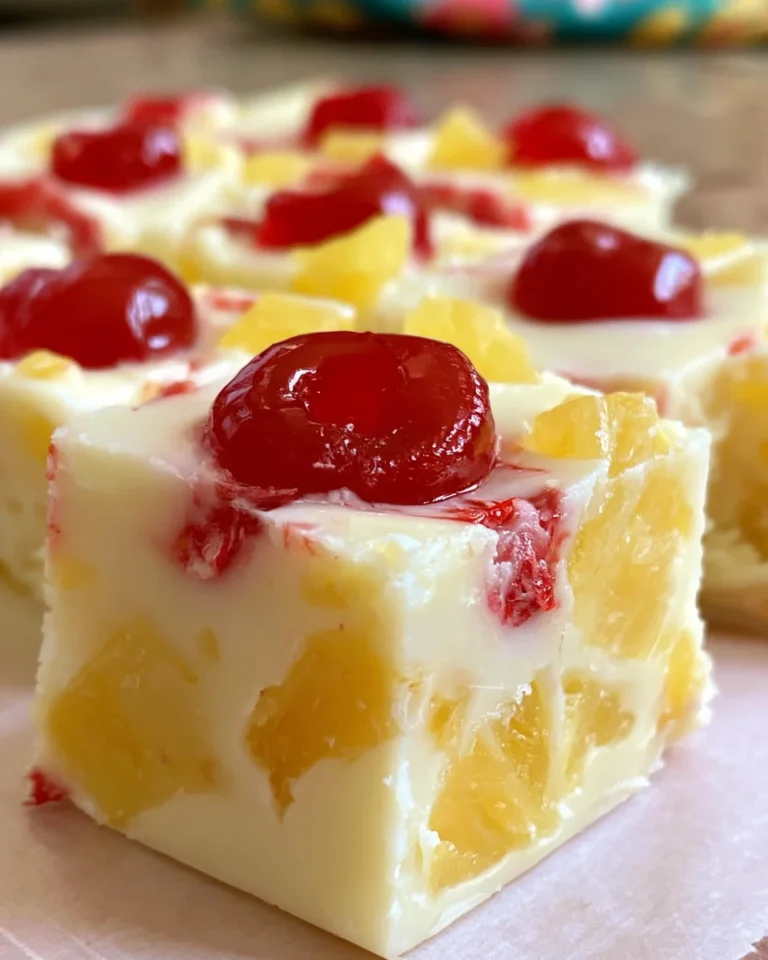 Pineapple Upside Down Fudge is a must-try treat!