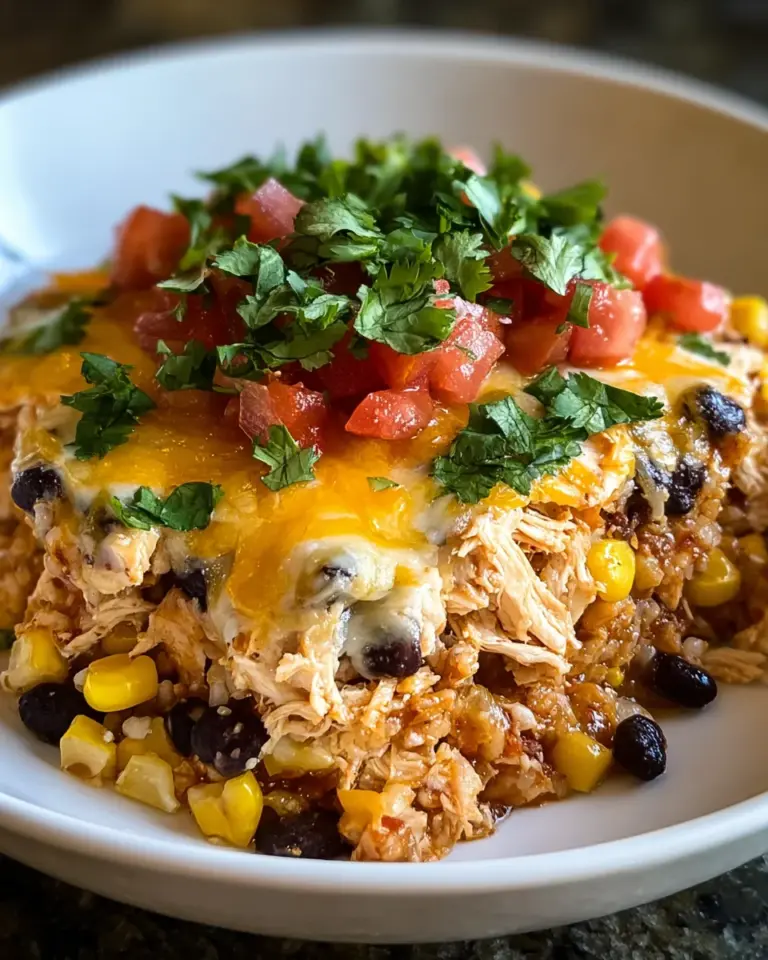 Chicken Burrito Bowl Casserole: A Family Favorite Dish!