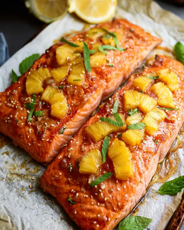 Honey Pineapple Salmon: A Sweet and Savory Delight!