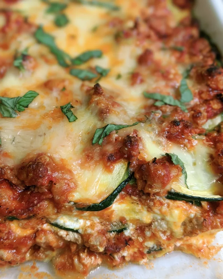 Zucchini Lasagna with Turkey