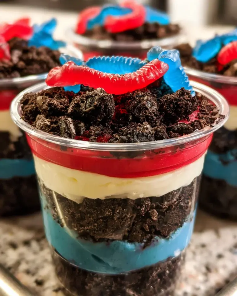 Red, White and Blue Dirt Cups