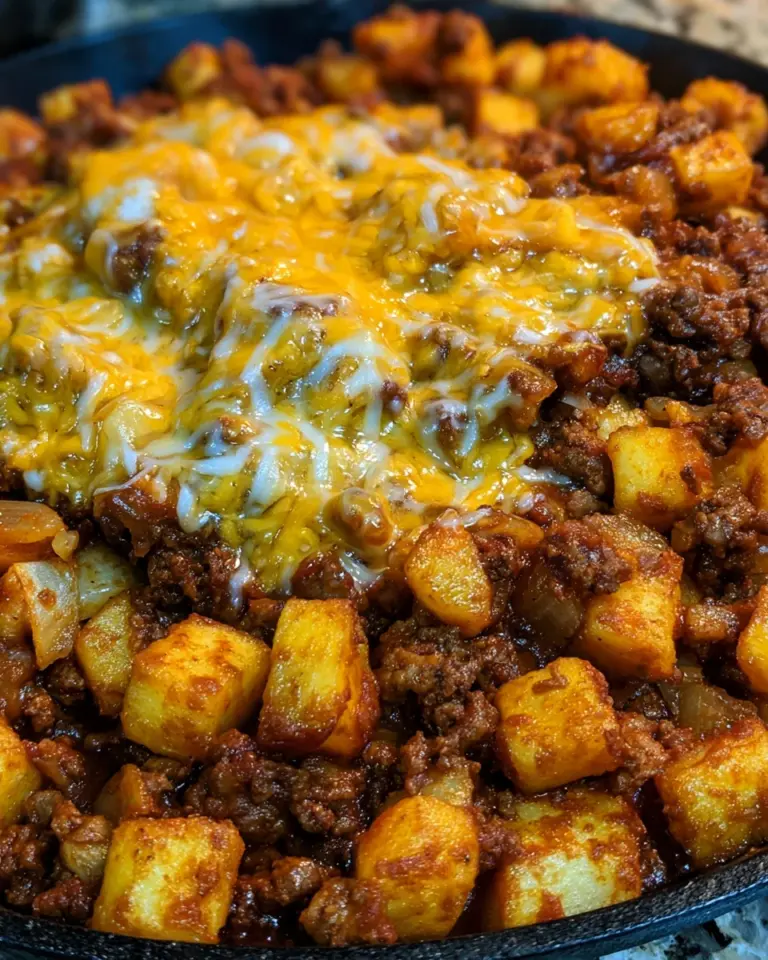 Sloppy Joe Potato Skillet: A Flavorful Dinner Delight!