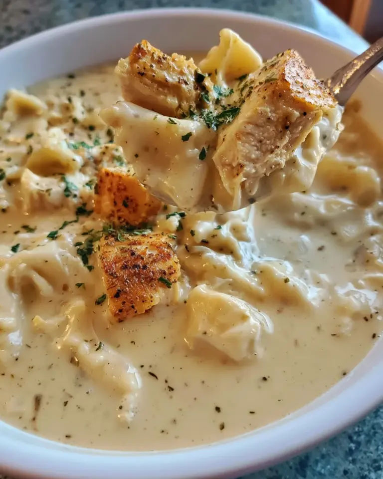 Creamy Chicken Alfredo Soup