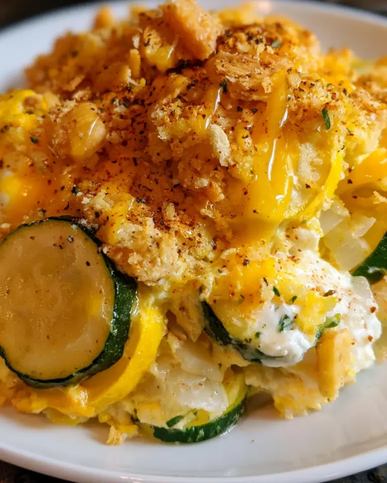 Southern Zucchini and Squash Casserole