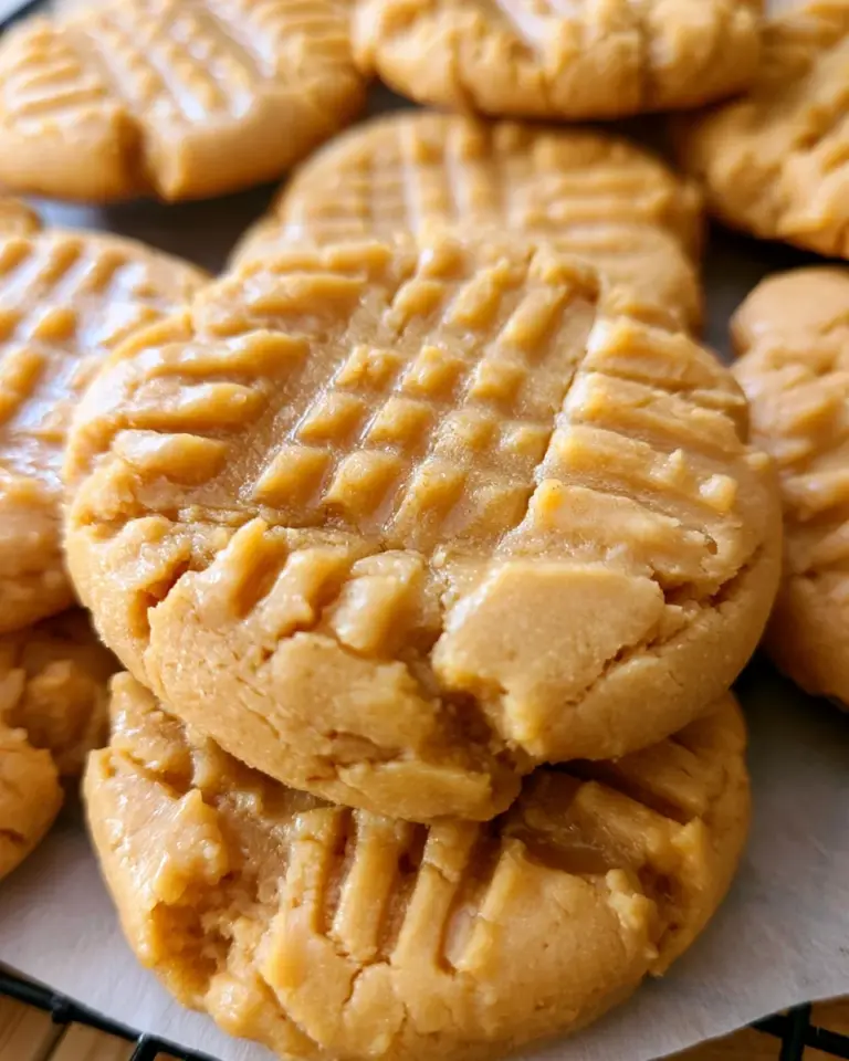 Thick and Chewy Peanut Butter Cookies