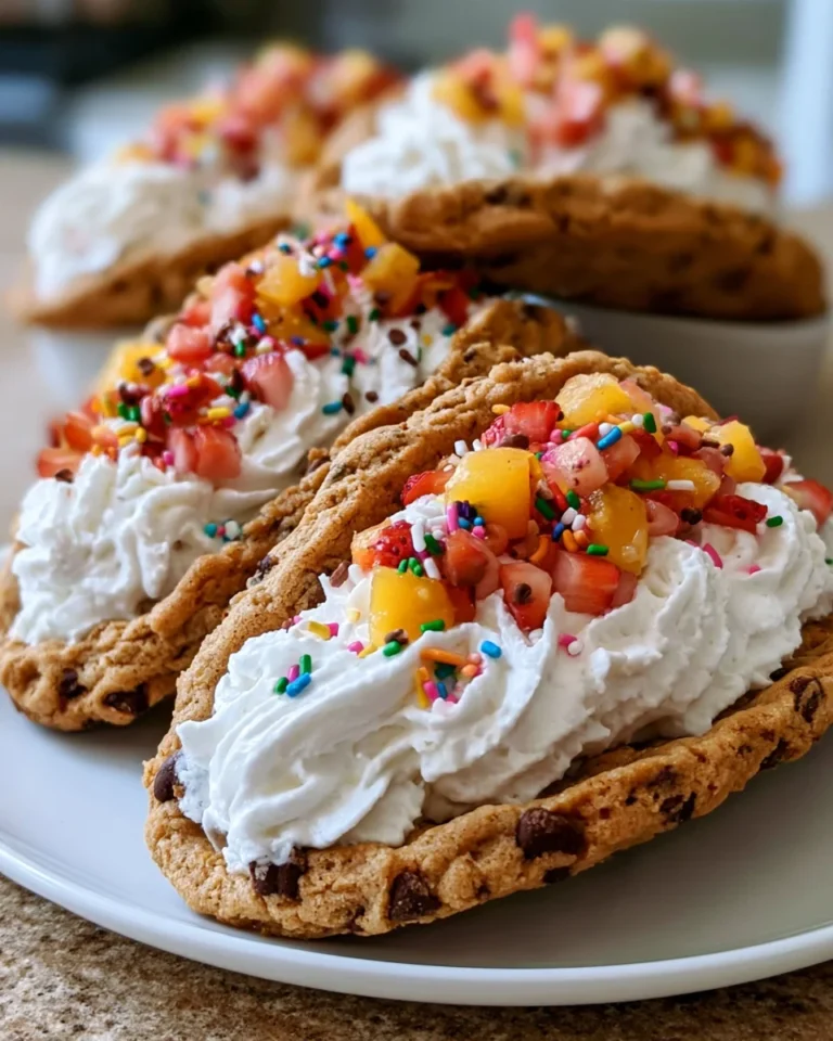 Chocolate Chip Cookie Tacos are a must-try dessert!