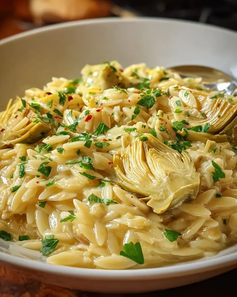 Orzo with Lemon and Artichokes