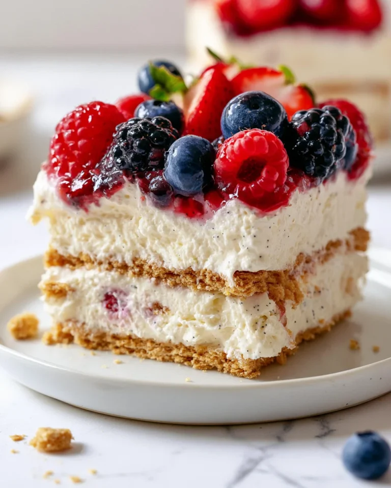 No-Bake Berry Icebox Cake