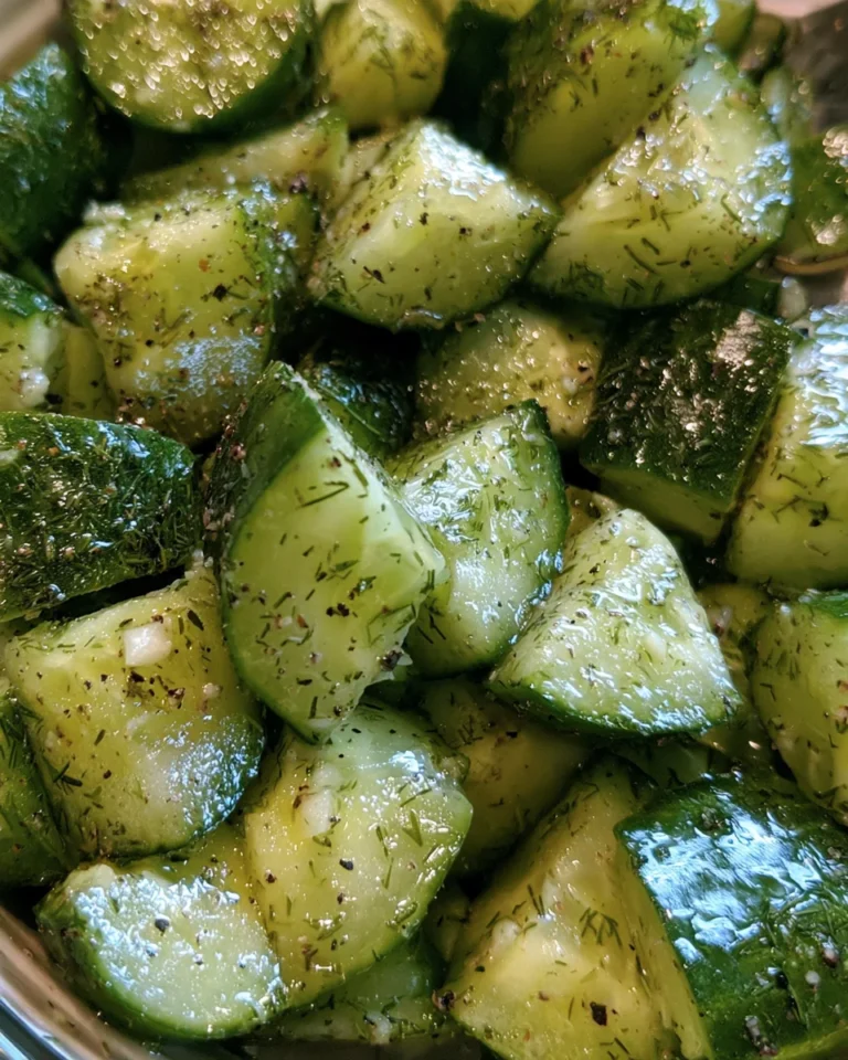 Lemon Dill Cucumber Salad