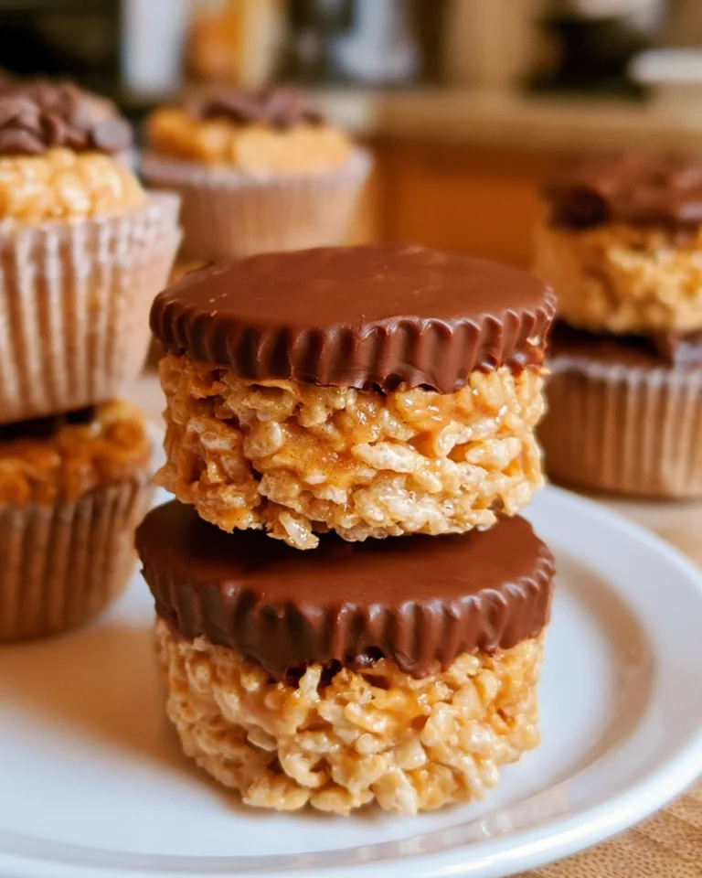 Chocolate Peanut Butter Rice Krispie Cups