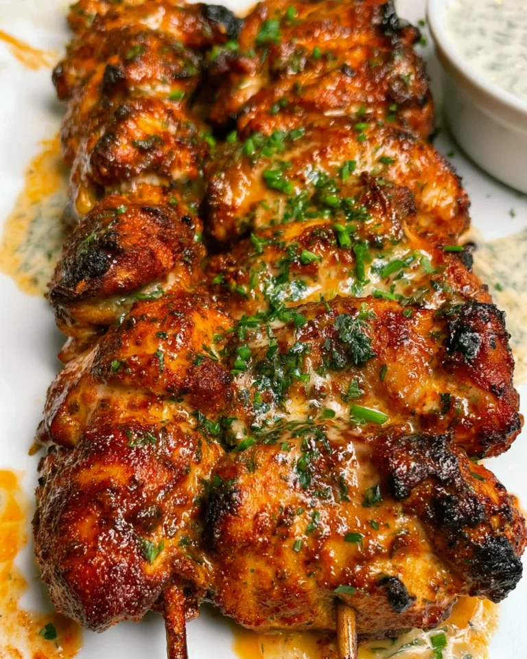 Buffalo Ranch Chicken Skewers