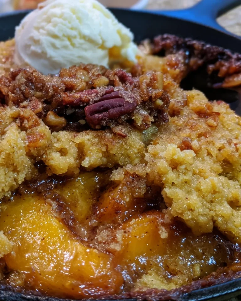 Smoked Peach Cobbler