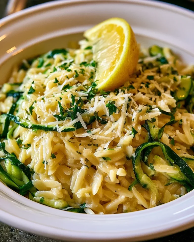 Zucchini and Lemon Orzo