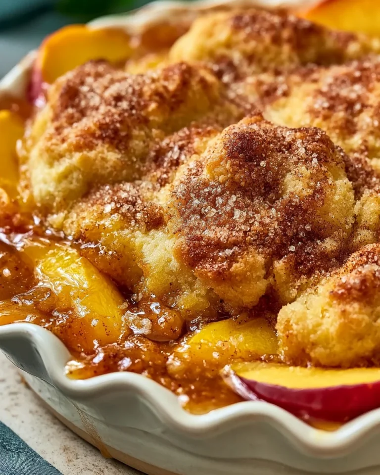 Easy Fresh Peach Cobbler Recipe to Delight Your Tastebuds!