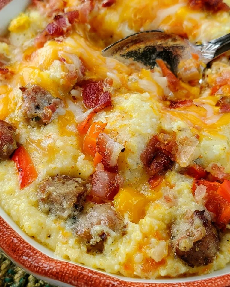 Loaded Grits Breakfast Casserole