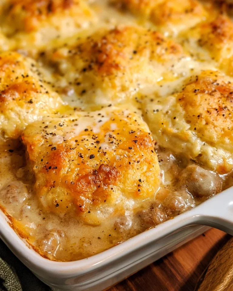 Sausage Gravy Butter Swim Biscuits